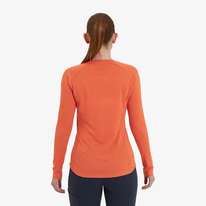 Montane Womens Dart Long Sleeved T-Shirt - Tigerlily-3